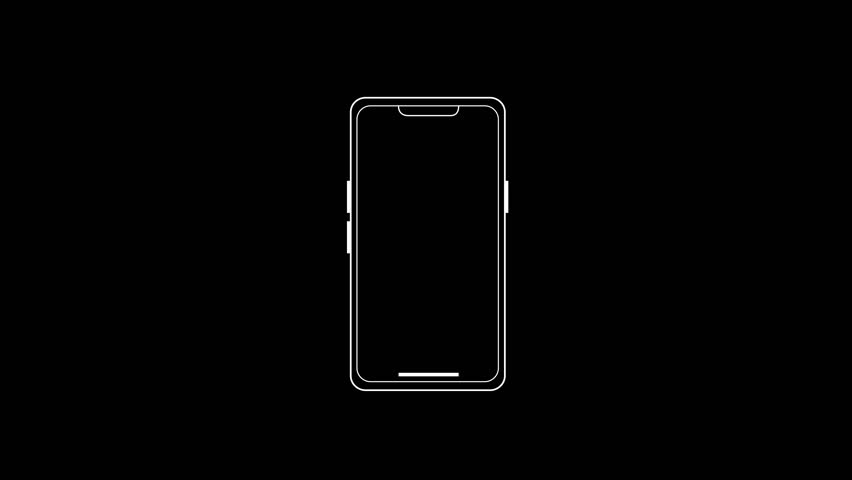 Animation of Please Rotate Your Phone to Landscape 90 Rotation for Better Experience. Turn you Smartphone rotate device screen, Phone flip sign, Phone Rotation animation. for social. 3D Illustration Royalty-Free Stock Footage #3402458425