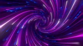 Minimal spiral in infinite rotation. Abstract background in blue and purple neon colors. Rotating galaxy. Space background for event, party, carnival, celebration, anniversary or other. Seamless loop. - Powered by Shutterstock - Get 15% off with code: PIKWIZARD15