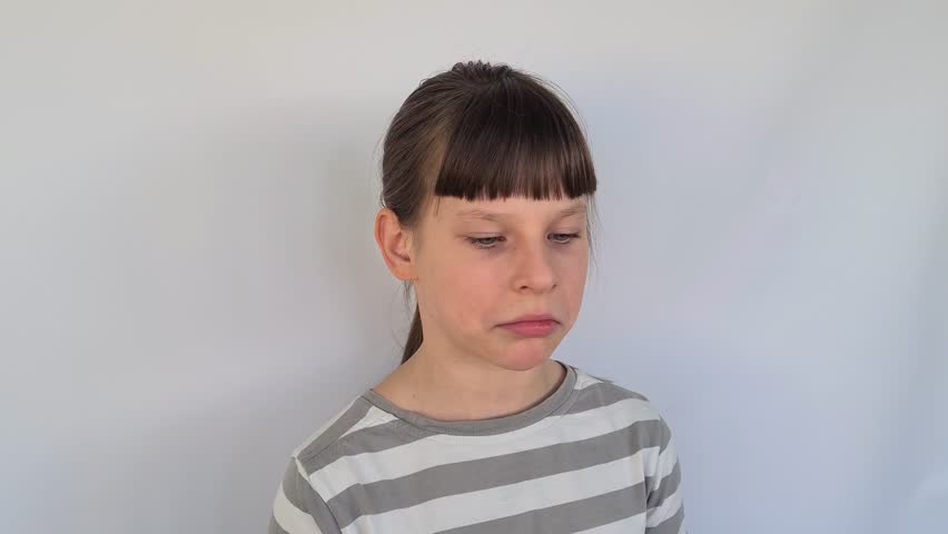 Little girl praying closeup. Faith hope love concept