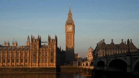 Sunrise at The Houses of Parliament, River Thames and Big Ben in London, UK - Powered by Shutterstock - Get 15% off with code: PIKWIZARD15