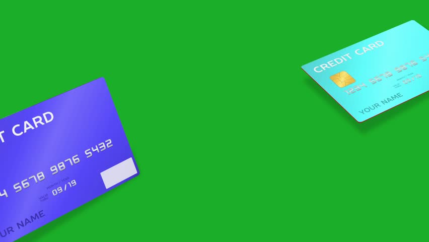 Credit Card 3D Animation Green Screen 4K - Modern Banking Concept, Debit ATM Card 3D Rendered Animation. Royalty-Free Stock Footage #3403133253