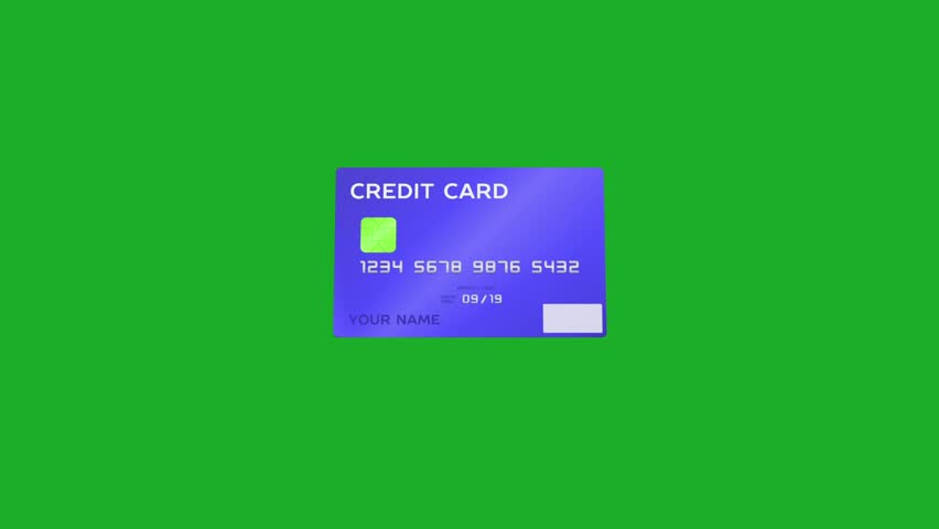 Credit Card 3D Animation Green Screen 4K - Modern Banking Concept, Debit ATM Card 3D Rendered Animation. Royalty-Free Stock Footage #3403133285