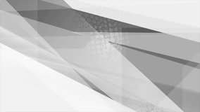 Grey grunge tech abstract graphic design. Seamless loop. Video animation Ultra HD 4K 3840x2160