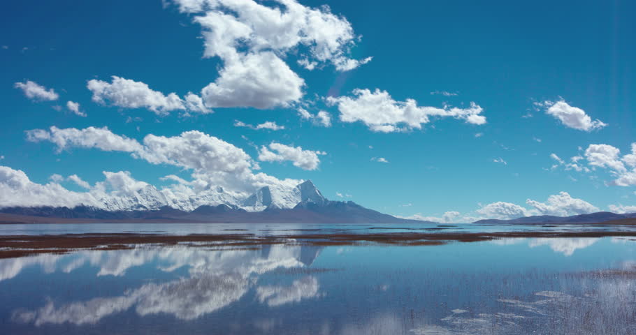 Timelapse of crystal clear alpine lake