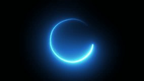 Animated Royal blue glowing particles element rotating in circular motion on black background, element for intro , logo reveal , video opener	 - Powered by Shutterstock - Get 15% off with code: PIKWIZARD15