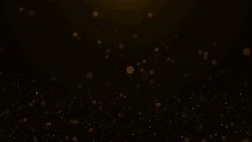Abstract Glitter Luxury particles background golden shining stars dust bokeh glitter awards flickering glittering fly movement flickering in space on Gala Night Awards. magical smoke. 3D Illustration - Powered by Shutterstock - Get 15% off with code: PIKWIZARD15