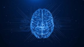 AI Artificial intelligence digital brain, big data flow matrix deep machine learning computer IoT Internet of Things. quantum computing. 4K 3D neural network cyber head Cyberpunk AI. 3D Illustration - Powered by Shutterstock - Get 15% off with code: PIKWIZARD15