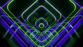 Lime and Purple Hypnotic Abstract Moving Background VJ Loop in 4K