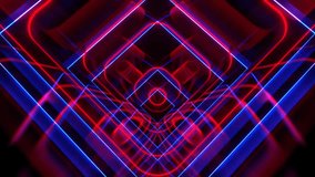 Red and Blue Hypnotic Abstract Moving Background VJ Loop in 4K