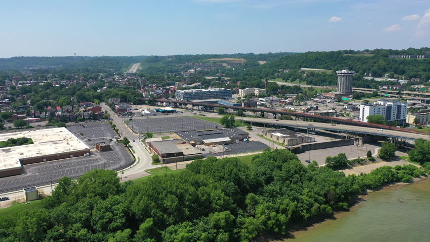 cincinnati Ohio aerial drone view