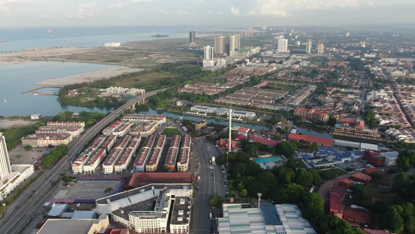 Aerial photography Dataran Pahlawan Melaka ,Hatten Hotel Melaka, morning 2022 Royalty-Free Stock Footage #3404331795