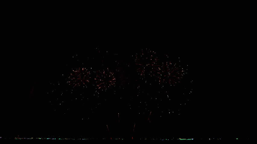 Privileged view of fireworks festival near the seafront Royalty-Free Stock Footage #3404507645