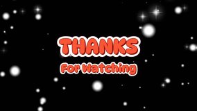thank you for watching text animation Text Animation Video for social media 4k.  snowing effect - Powered by Shutterstock - Get 15% off with code: PIKWIZARD15