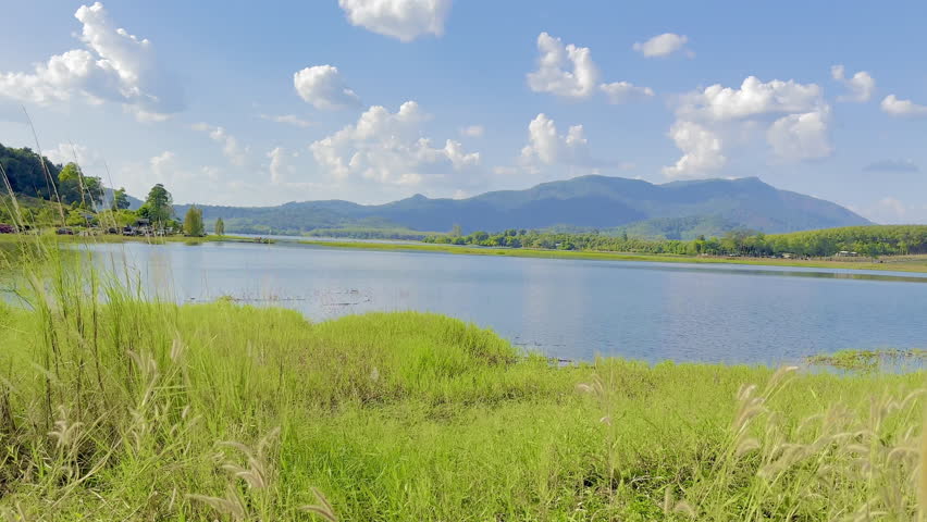 Beautiful lake and mountains and nature