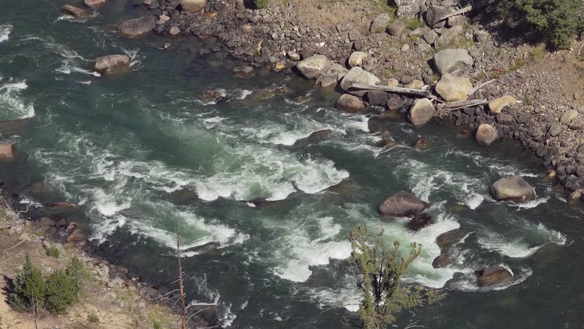 Grand Canyon of the Yellowstone National Park, river rapids, Wyoming, USA