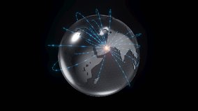 3D Animated Globe with data lines coming out from the UAE, 4K Resolution, - Powered by Shutterstock - Get 15% off with code: PIKWIZARD15