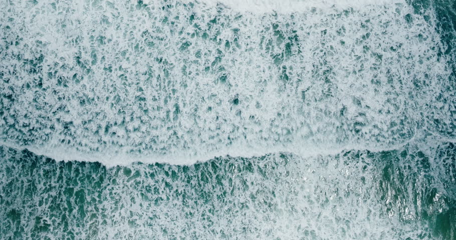 Aerial view Top- down view and circle rotate scene of cinematic Big sea wave slow motion ProRes422 Royalty-Free Stock Footage #3405010713
