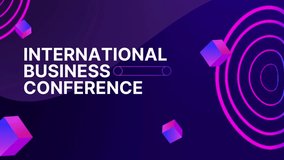 3D intro video animation welcome to international business conference - Powered by Shutterstock - Get 15% off with code: PIKWIZARD15