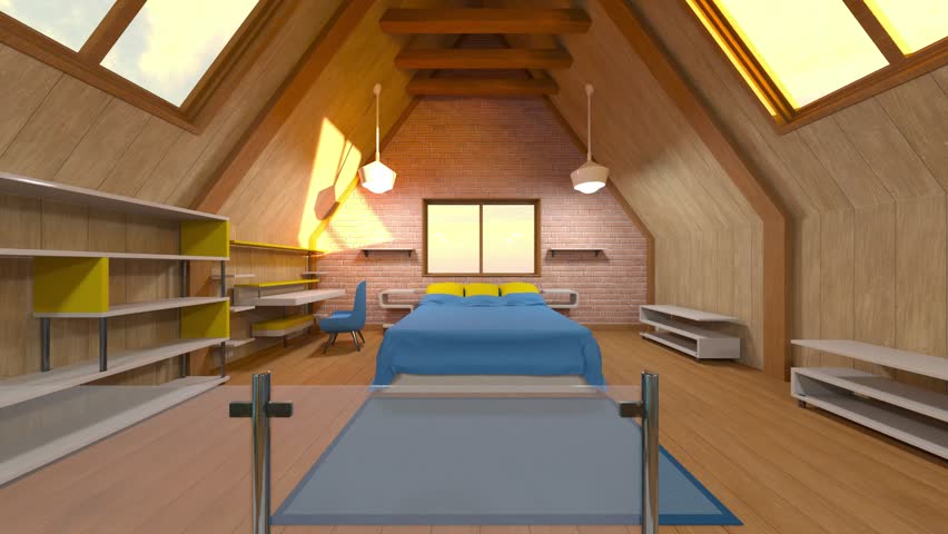 3D rendering of the bedroom