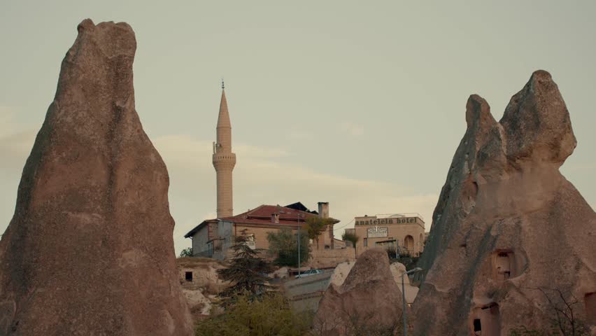 The Famous Uchhisar Cave City In Cappadocia
