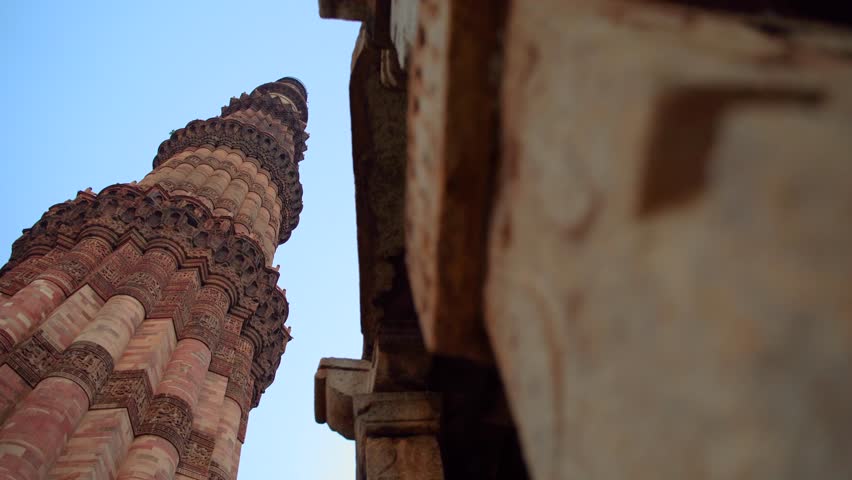 Qutab Minar located in New Delhi India, also known as Qutb or Qutub Minar, UNESCO world heritage sites