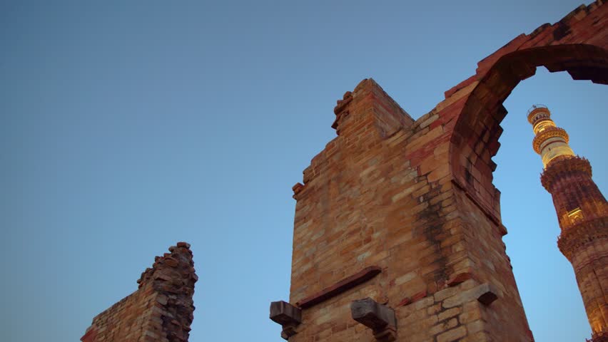 Qutab Minar located in New Delhi India, also known as Qutb or Qutub Minar, UNESCO world heritage sites