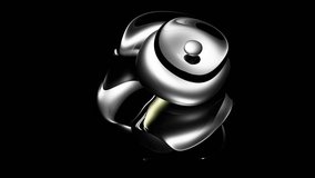 3d render abstract art video animation with surreal glass sphere or ball in deformation transformation process with dispersion rainbow color spectrum prism effect on black background - Powered by Shutterstock - Get 15% off with code: PIKWIZARD15