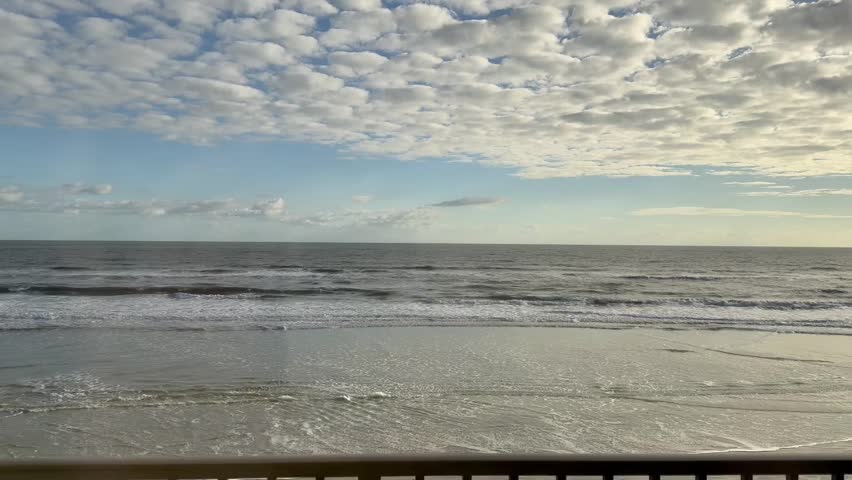 Beautiful waves in the ocean in Daytona beach Florida 
