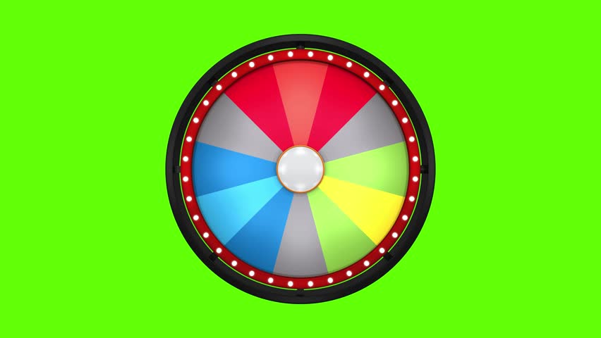 Wheel of Fortune on Green screen background. 4k video, lucky spin represent the wheel of fortune concepts, three dimensional. Royalty-Free Stock Footage #3406284197