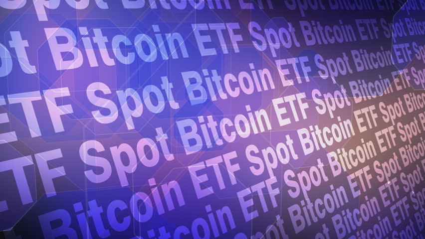 Bitcoin etf digital money crypto etf exchange traded fund spot bitcoin etf bitcoin abstract background money falling savings finance etf investment asset shares trend spot market, flow, crypto asset Royalty-Free Stock Footage #3406422521
