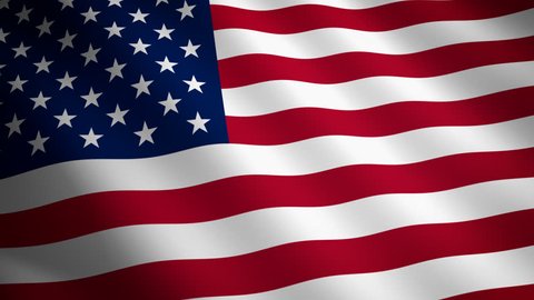 american flag slow waving loop Stock Footage Video (100% Royalty-free ...