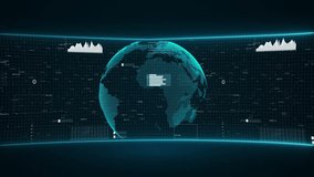 Global earth map world breaking news Studio Background for world live report. Business, stock market. machine deep learning. Business and market data analysis and reports, with. 3D Illustration - Powered by Shutterstock - Get 15% off with code: PIKWIZARD15