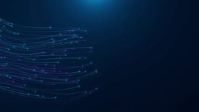 Digital data flow flowing data Stream Circuit Board fiber optic lines light beam big data storage, blockchain, hi-speed internet. Speed Connection Big Data Quantum computing Lights. 3D Illustration - Powered by Shutterstock - Get 15% off with code: PIKWIZARD15