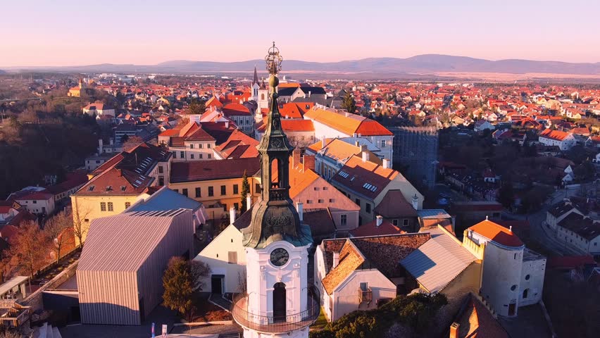 Veszprem, Hungary - Fire Tower Aerial View