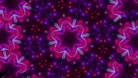 Magic kaleidoscope visual loop for concert, night club, music video, events, show, fashion, holiday, exhibition, LED screens and projection mapping.