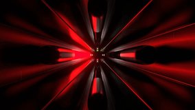 Green and Red Big Strobe Lamp Tunnel Background VJ Loop in 4K