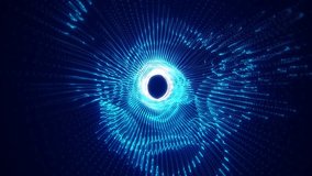 Abstract glowing light hi-tech energy blue tunnel frame of lines and particles tunnel futuristic, abstract background - Powered by Shutterstock - Get 15% off with code: PIKWIZARD15