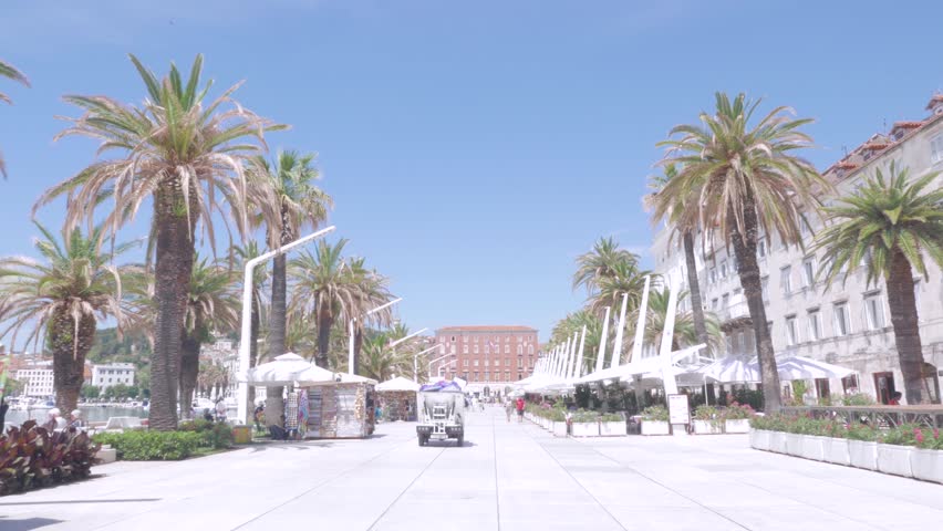 Riva Split, Seaside promenade of Split, Croatia