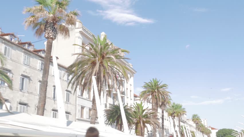 Riva Split, Seaside promenade of Split, Croatia