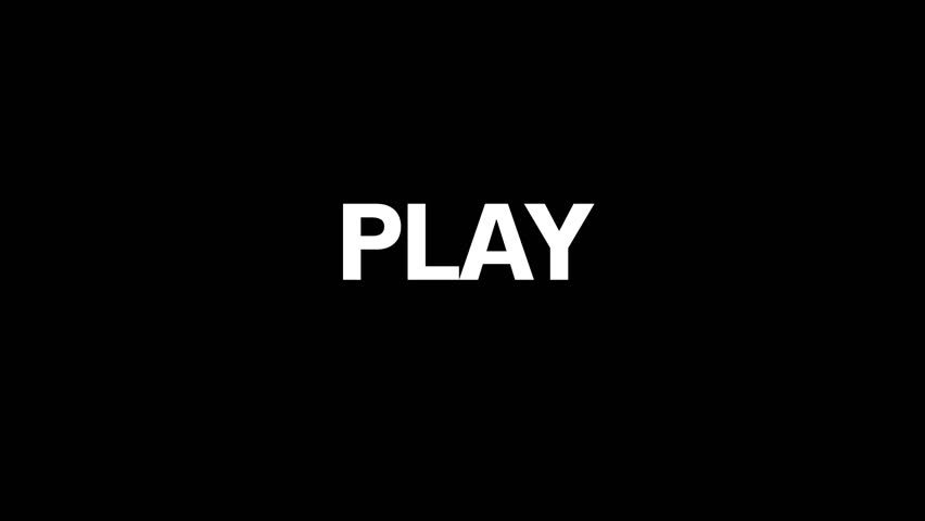 text animation title play transparent background 