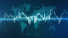 Global financial investment, Stock market with candlestick on blue background. Financial data Information for Trading and business investment, Busines - Powered by Shutterstock - Get 15% off with code: PIKWIZARD15