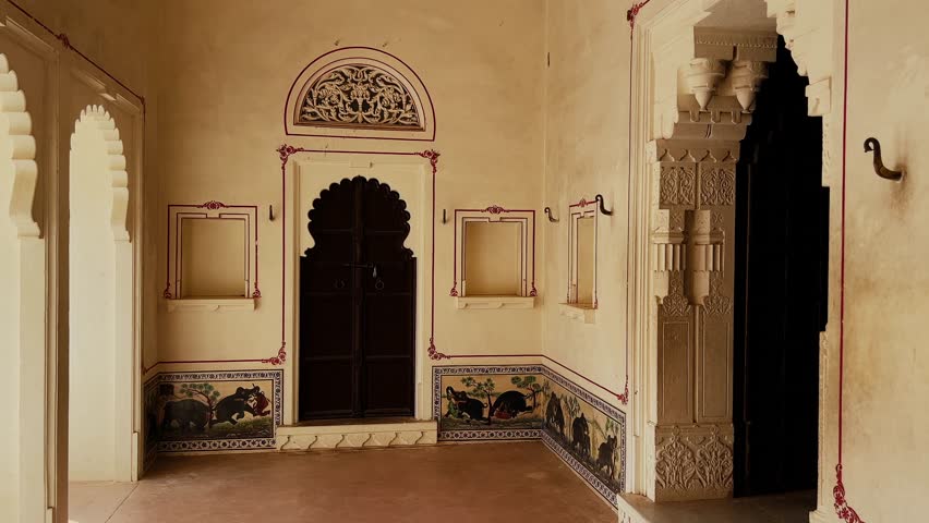 Kumbhalgarh fort famous indian tourist landmark. Rajasthan, India. 