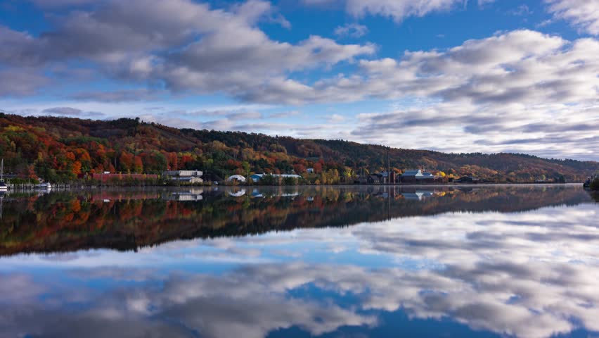 Time Lapse - Beautiful Autumn Landscape in Houghton, Upper Superior, Michigan