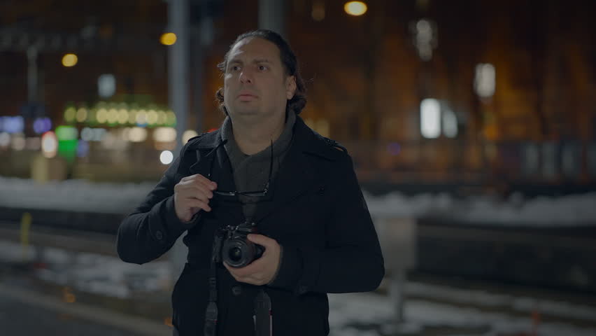 Creative Photographer Artist Snapper Using Digital Camera Creating Craft