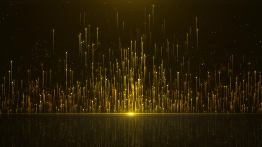 Beautiful luxury light sparkling particles blinking stage background stylish. For event, festival, presentation, music, show, party, Award, fashion, Music, festival, club, stardust. 3D Illustration