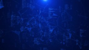 Digital cyber wave cyberspace lines network, big data, data center, virtual space server, internet, speed hologram blocks, ai light grid, info concept lines nodes. Big data digital. 3D Illustration - Powered by Shutterstock - Get 15% off with code: PIKWIZARD15