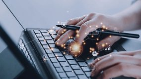 Digital transformation technology strategy, IoT, internet of things. transformation of ideas and the adoption of technology in business in the digital age, enhancing global business capabilities. Ai - Powered by Shutterstock - Get 15% off with code: PIKWIZARD15