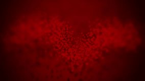 Creating red particles bokeh animation abstract involves generate dynamic, out-of-focus particle movements. Utilize particle systems and depth of field effects for a visually technology 4k background  - Powered by Shutterstock - Get 15% off with code: PIKWIZARD15