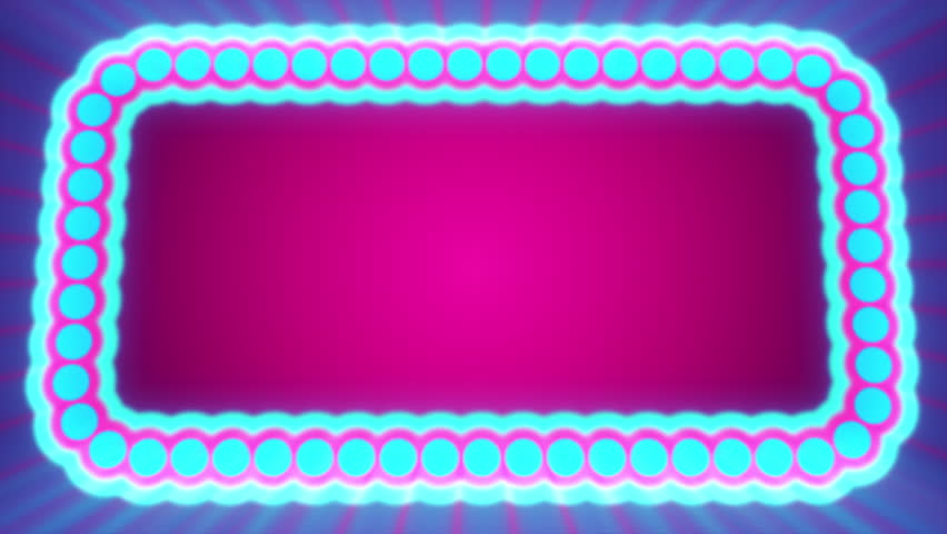 Abstract festive holiday animated multicolored frame for greeting stylish cards of glowing circles and lines, glowing bright magical neon energy and purple rays of light on an amazing background.