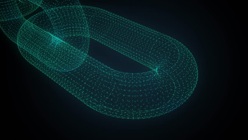 Blockchain network animation that represents cryptocurrency transactions or data Royalty-Free Stock Footage #3408404617